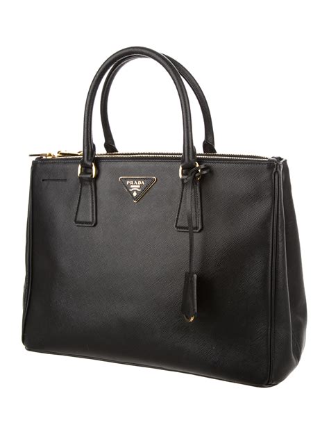 prada saffiano cuir large double zip tote bag|prada saffiano tote price.